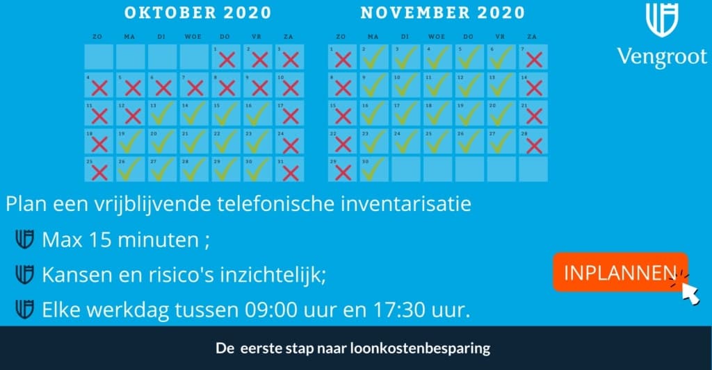 Vengroot - Plan een vrijblijvende telefonische inventarisatie