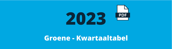Vengroot - Groene - Kwartaaltabel 2023