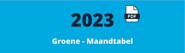 Vengroot - Groene - Maandtabel 2023